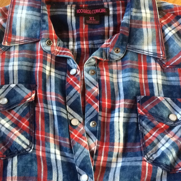 Rock & Roll Cowgirl western plaid shirt - Picture 8 of 8